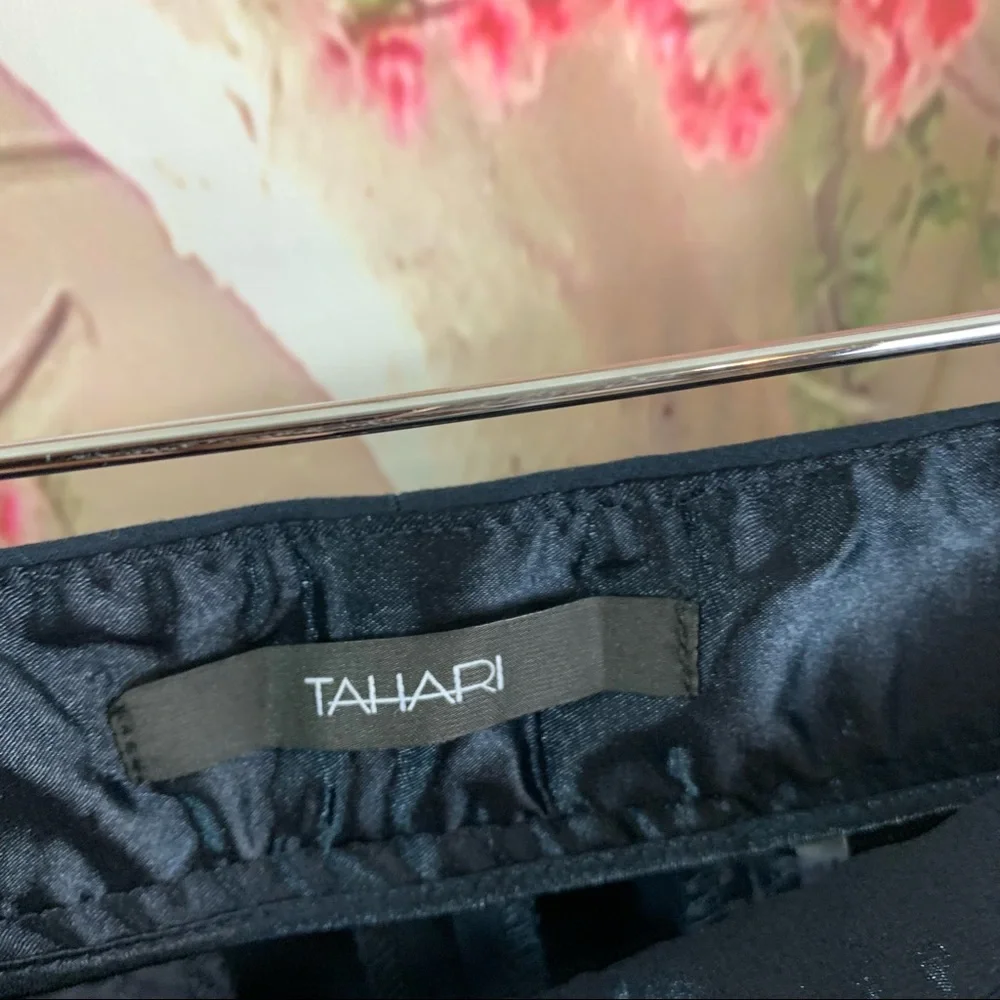 SOLD NEW Tahari Navy Blue Bootcut Terry Trousers Pant - Picture 10 of 11